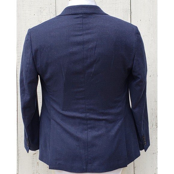 Bonobos Italian Stretch Wool Flannel Blazer Suit Jacket Bright Navy Men 40R Slim - Picture 13 of 13